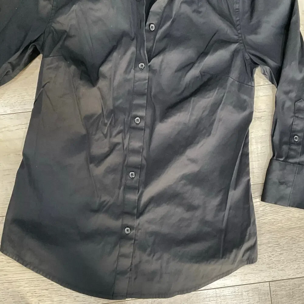 Lark & Ro size 0 woman’s long sleeve button shirt 3/4 sleeve - Picture 12 of 12
